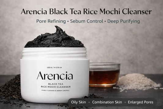 Arencia Black Tea Rice Mochi Cleanser